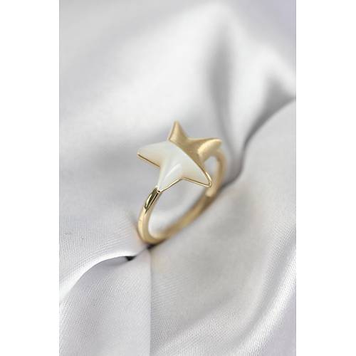 Gold Renk Sedefli Y�ld�z Model Kad�n Y�z�k