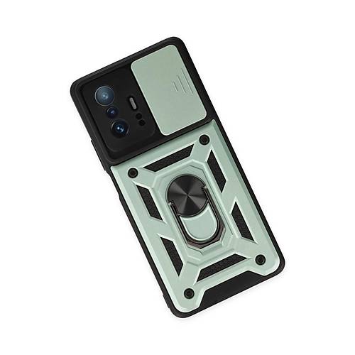 Mi 11T Pro K�l�f Pars Lens Y�z�kl� Silikon - Ye�il