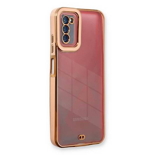 Galaxy A03S K�l�f Liva Lens Silikon - Rose