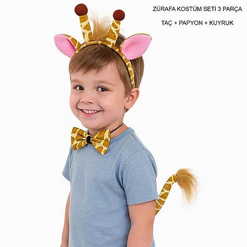 Z�rafa Kos�m� Aksesuar Seti 3 l� - Ta� Papyon Kuyruk