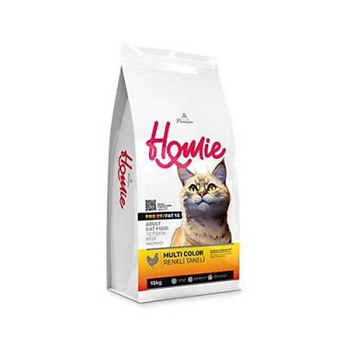 Multi Color Renkli Taneli Tavuklu Yeti�kin Kedi Mamas� 15 Kg
