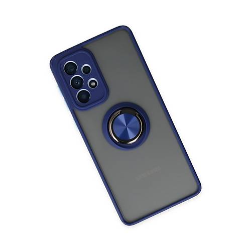 Galaxy A33 5G K�l�f Montreal Y�z�kl� Silikon Kapak - Lacivert