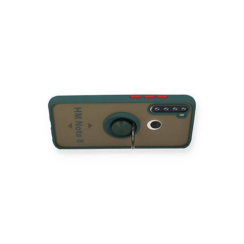 Redmi Note 8 K�l�f Montreal Y�z�kl� Silikon Kapak - Ye�il
