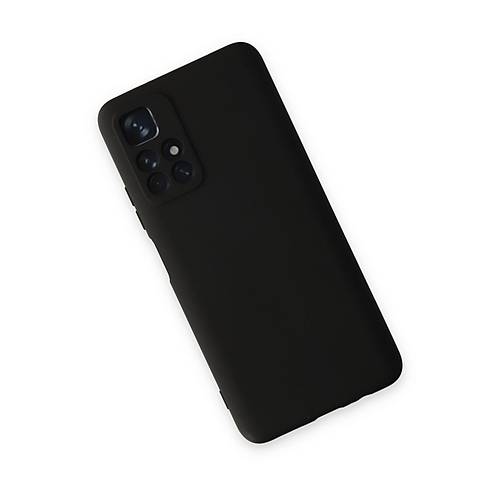 Redmi Note 11T K�l�f Nano i�i Kadife Silikon - Siyah