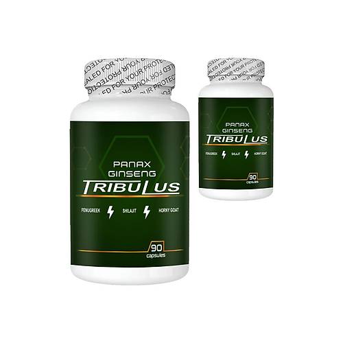 Panax 2 Kutu Panax Ginseng Tribuluslu Fenugreekli Shilajitli Hornygoatl� 90 l� Erkeklere �zel Caps