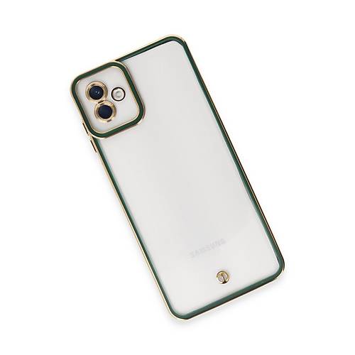 Galaxy A04 K�l�f Liva Lens Silikon - Ye�il