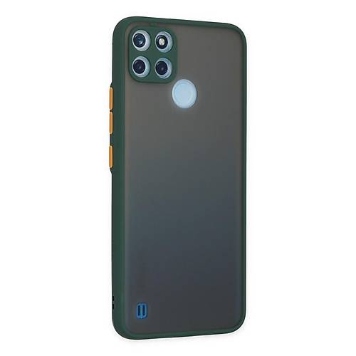 Realme C21Y K�l�f Montreal Silikon Kapak - Ye�il