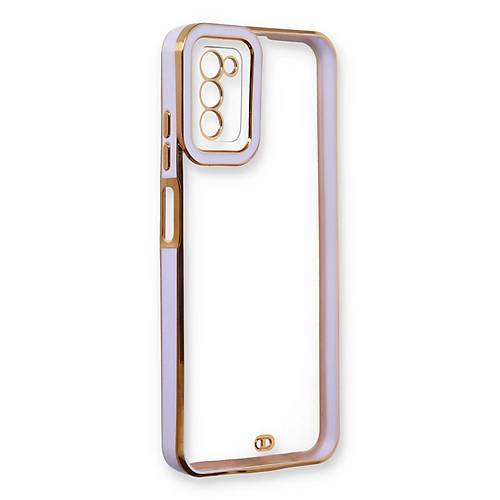 Galaxy A03S K�l�f Liva Lens Silikon - Lila