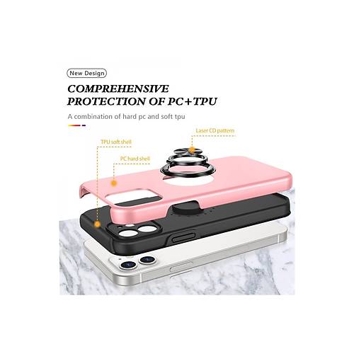 iPhone 12 K�l�f Elit Y�z�kl� Kapak - Pembe