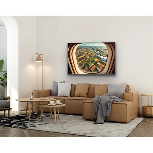 U�ak Penceresi Manzara Kanvas Tablo 100x160cm