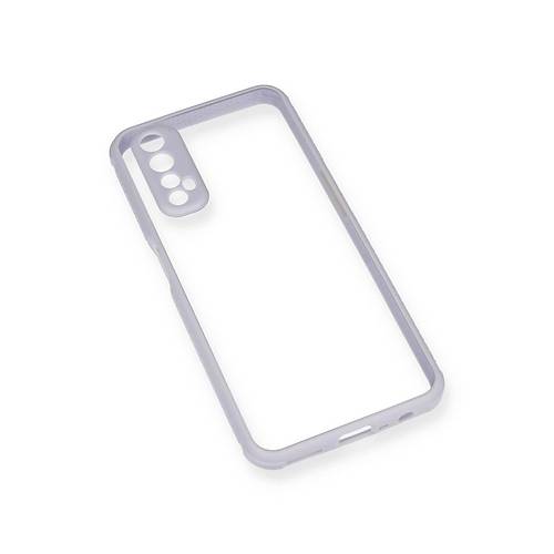 Realme 7 K�l�f Miami �effaf Silikon - Lila