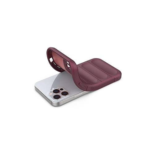 iPhone 12 Pro K�l�f Optimum Silikon - Bordo