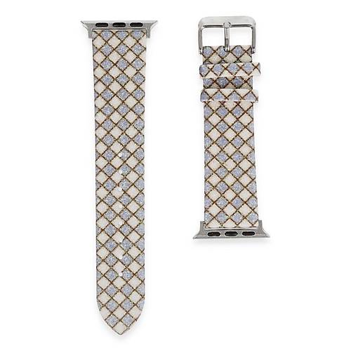 Watch 42mm Karo Motif Kordon - Lila