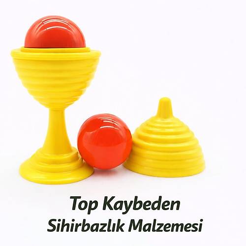 Sar� Renk Sihirli Kupa Top Kaybetme Oyunu 7 cm