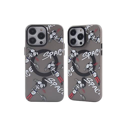 iPhone 12 Pro Max K�l�f Apollo Magneticsafe Desenli Kapak - Apollo Siyah - 3