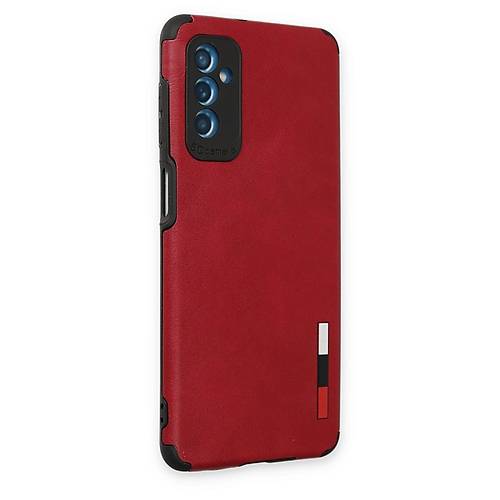 Galaxy M52 5G K�l�f Loop Deri Silikon - K�rm�z�