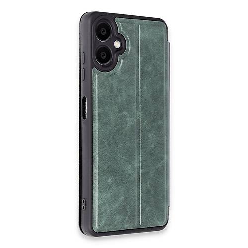 Galaxy A06 K�l�f Flip Cover - Koyu Ye�il