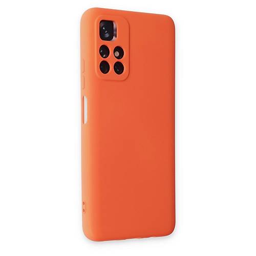 Redmi Note 11T K�l�f Nano i�i Kadife Silikon - Turuncu