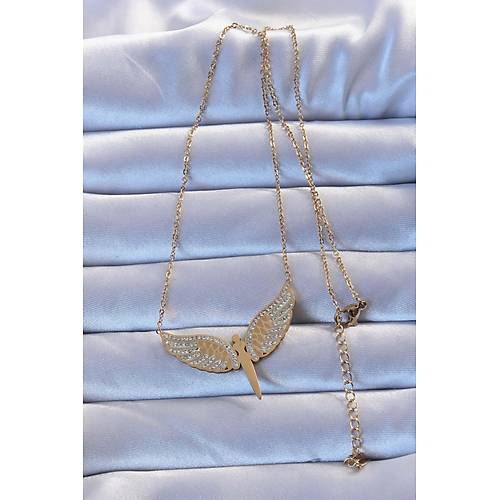 316L �elik Alt�n Renk Zirkon Ta�l� Mikail Kolye