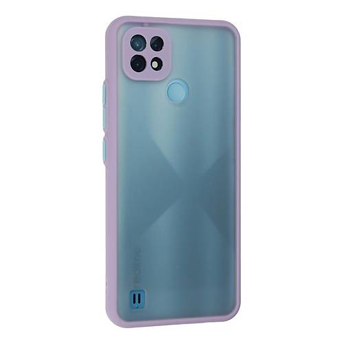Realme C21 K�l�f Montreal Silikon Kapak - Mor