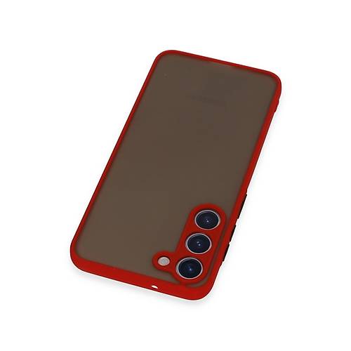 Galaxy S23 Plus K�l�f Montreal Silikon Kapak - K�rm�z�