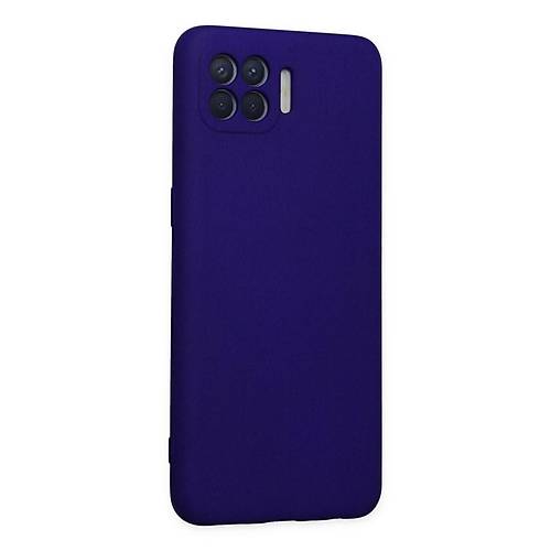 Reno 4 Lite K�l�f Nano i�i Kadife Silikon - Mor