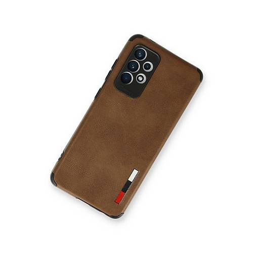 Galaxy A73 5G K�l�f Loop Deri Silikon - Kahverengi