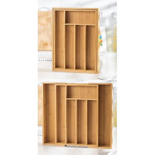 Bambu Ayarlanabilir �ekmece i�i Ka��kl�k & �ekmece ��i Organizer (25*35*5 / 39*35*5)