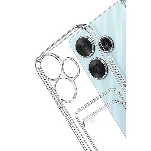 Redmi 13 4G K�l�f Kart �effaf Silikon - �effaf