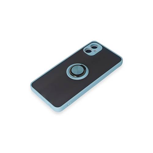 Galaxy A05 K�l�f Montreal Y�z�kl� Silikon Kapak - Buz Mavi