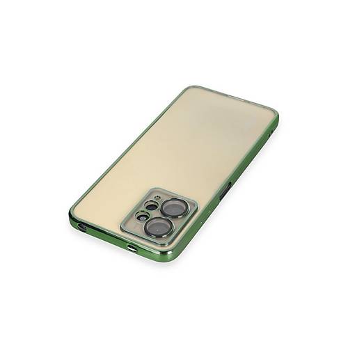 Redmi Note 12 4G K�l�f Razer Lensli Silikon - Ye�il
