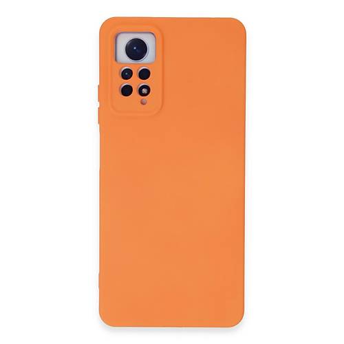 Redmi Note 12 Pro 4G K�l�f Nano i�i Kadife Silikon - Turuncu