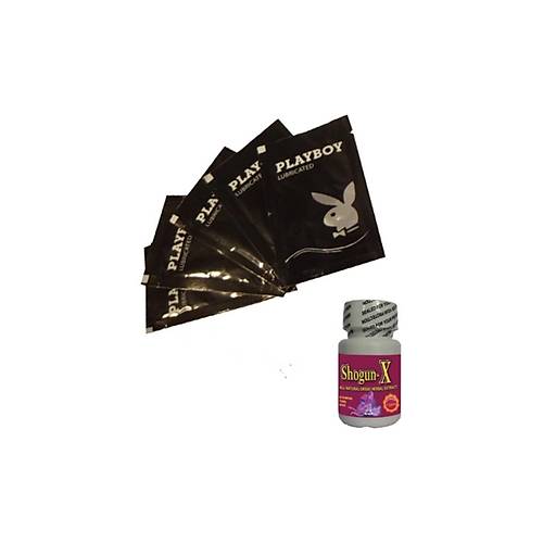 Playboy Lubricated Gel 5 X 5ml Jel + 10lu ShogunX Erkeklere �zel