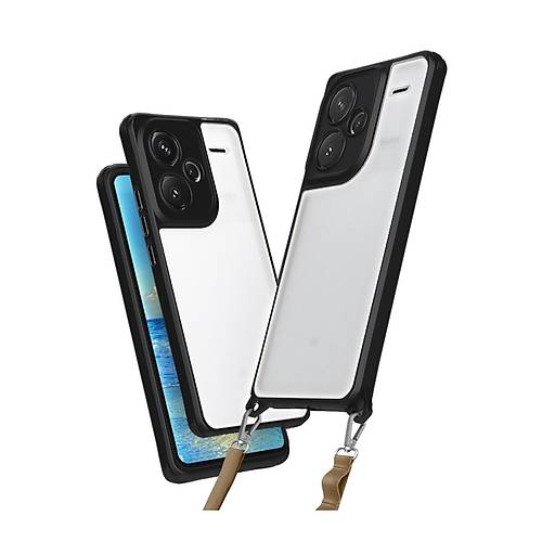 Redmi Note 13 Pro Plus K�l�f Penta Silikon K�l�f - Siyah