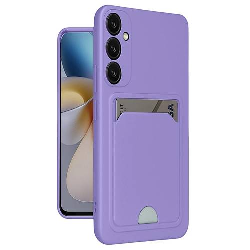 Galaxy A16 5G K�l�f Kelvin Kartvizitli Silikon - Lila