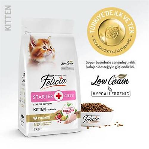 Hypoallergenic Tavuklu ve Hamsili D���k Tah�ll� Yavru Kedi Mamas� 2 Kg