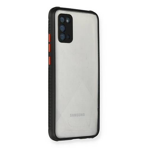 Galaxy A02S K�l�f Miami �effaf Silikon - Siyah