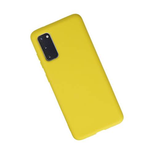 Galaxy S20 K�l�f Nano i�i Kadife Silikon - Sar�