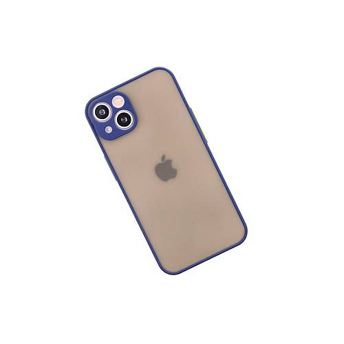 iPhone 13 Mini K�l�f Montreal Silikon Kapak - Lacivert