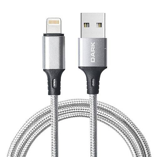 DARK DK-CB-LT100BR USB TO LIGHTNING 1MT �RG�L� QUICK CHARGE DESTEKL� �ARJ VE DATA KABLOSU