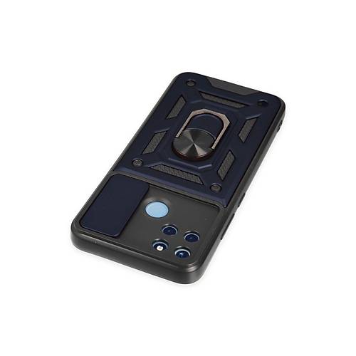 Realme C25Y K�l�f Pars Lens Y�z�kl� Silikon - Lacivert