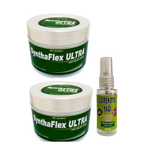 Syntha-Flex  Masaj Bak�m Kremi 100 ml x 2 ad+Masaj ya�� ile 30 ml