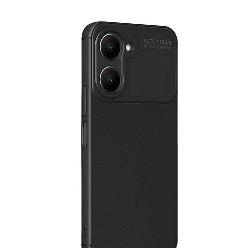 Y18 K�l�f Auto Focus Karbon Kapak - Siyah