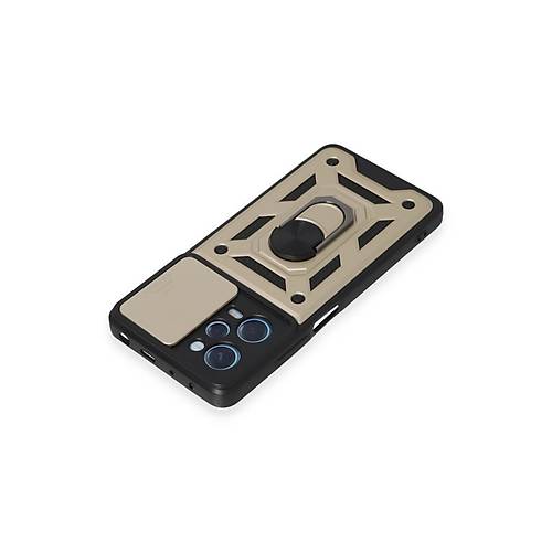 Redmi Note 12 Pro 5G K�l�f Pars Lens Y�z�kl� Silikon - Gold