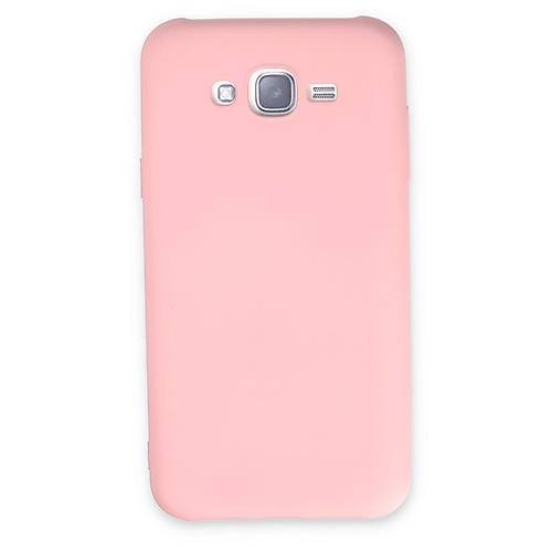 Galaxy J7 K�l�f Nano i�i Kadife Silikon - Pudra