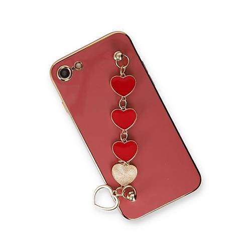 iPhone 7 K�l�f Esila Silikon - K�rm�z�