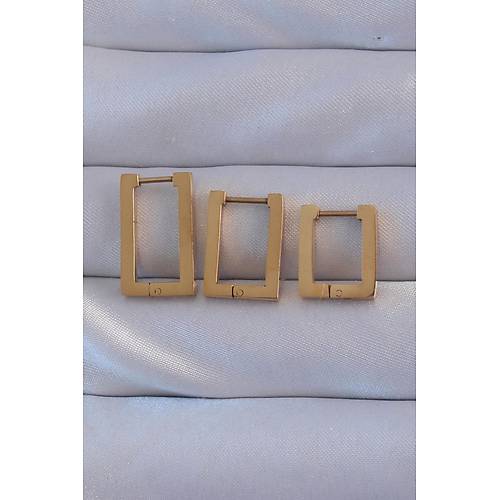 316L �elik Gold Renk Dikd�rtgen K�pe Seti