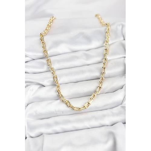 Gold Renk Pirin� Tifani Model Kad�n Kolye