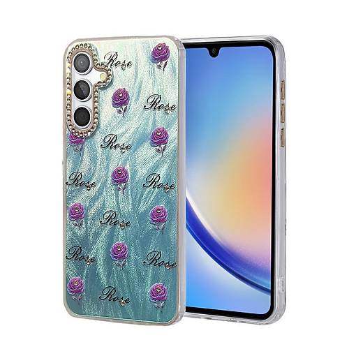 Galaxy A34 5G K�l�f Blade Aynal� Desenli Kapak - Desen 9
