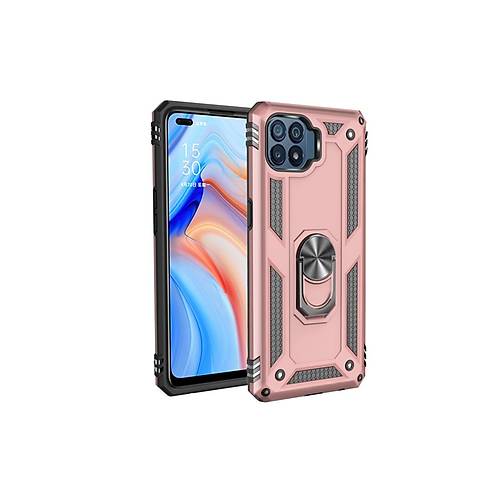 Reno 4 Lite K�l�f Sofya Y�z�kl� Silikon Kapak - Rose